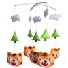 Baby Crib Mobile Tiger Trees Handmade Musical Mobile Baby Shower Gift Nursery Decor