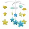 Ocean World Handmade Baby Crib Mobile Hanging Nursery Decor Bed Bell Musical Mobile; Yellow and Blue Starfish