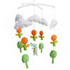 Baby Crib Mobile Green Orange Forest Crocodile Handmade Musical Mobile Baby Shower Gift Nursery Decor