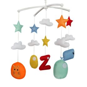 Handmade Zoo Whale Lion Baby Crib Mobile Nursery Room Decor Musical Mobile Crib Toy for Girls Boys