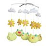 Light Yellow Cute Frog Handmade Baby Musical Crib Mobile Hanging Toy Gift Boys Girls Nursery Room D��cor