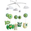 Baby Musical Crib Mobile Green Monsters Halloween Decor Crib Mobile Infant Toy Gift