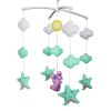 Baby Crib Mobile Mouse Green Stars Halloween Decor Hanging Toys Wind-up Musical Crib Mobile Gift