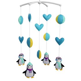 Handmade Baby Crib Mobile Nursery Room Decor Baby Mobile for Crib; Penguin