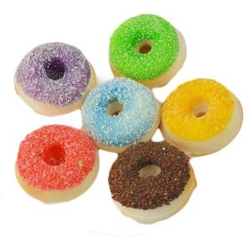 6 Pcs Artificial Doughnut Realistic Fake Cake Bakery Shop Cake Display Dessert Model Photography Props