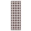 Retro Chinese Style Static Window Glass Film Imitation Wooden Lattice Decal Privacy Non-Adhesive Sliding Door Glass Film; 15x39 inches