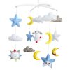 Moon Sun Star Handmade Baby Crib Mobile Nursery Room Decor Baby Mobile for Crib