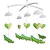 Baby Crib Mobile Animal Musical Crib Mobile Nursery Room Hanging Decor Toy Green Crocodile