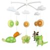 Baby Crib Mobile Animal Musical Crib Mobile Nursery Room Hanging Decor Toy Green Orange Hedgehog Palm Civet Tortoise Crocodile