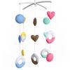 Handmade Baby Crib Mobile Infant Toy Nursery Bed Decoration Musical Crib Mobile for Girls Baby Shower; Colorful Donut