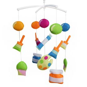 Baby Developmental Crib Toy, Musical Crib Mobile, Handcrafted Baby Mobile