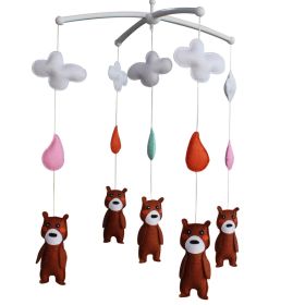 [Muzzy Brown Bears] Hanging Baby Toys, Colorful Decor, Crib Mobile