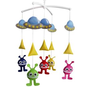 Baby Toy, Infant Musical Mobile [Spaceship and Monster], Bed Bell