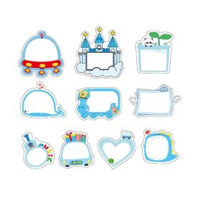 10 Pcs Blue Paper Picture Frame Stickers Baby Growth Record Album Sticker for DIY Journal Scrapbooking Supplies