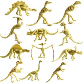 12 Pcs Artificial Dinosaur Skeleton Model Home décor Figures Kids Educational Model