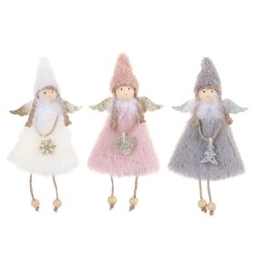 Christmas Doll Pendant Xmas Tree Hanging Angel Plush Decor Party Ornaments Gift