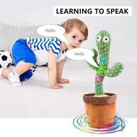 Talking Dancing Cactus Toy for Baby Funny Gift Education Toys Gifts for Boy Girl Kids