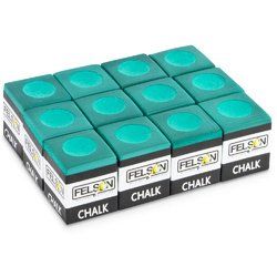 Pool Cue Chalk 12-pack, Green