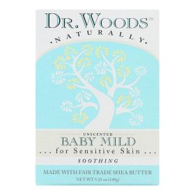 Dr. Woods Bar Soap Baby Mild Unscented - 5.25 Oz