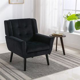 Modern Soft Velvet Material Ergonomics Accent Chair Living Room Bedroom Home