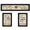 Love of Nature Kitchen 3-Piece Vignette By Trendy Decor 4U, Black Frame