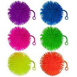 Set of 6 Jumbo 5" Light Up Puffer Ball Yo-Yos