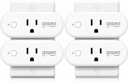 Gosund 4Pack Mini Smart Plug Home WiFi Outlet Socket Work With Alexa Google Home