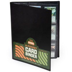 9-pocket Card Binder, Black