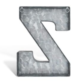 3D Letter Z Galvanized Metal Letters for Wall Decor for Hanging or Freestanding Unique Blend of Rustic Vintage Western and Industrial Styles Fits for