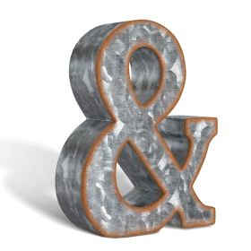 3D Letter & Galvanized Metal Letters for Wall Decor for Hanging or Freestanding Unique Blend of Rustic Vintage Western and Industrial Styles Fits for