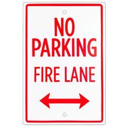 No Parking - Fire Lane Sign 18" x 12"