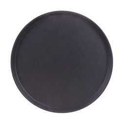 Round Rubber-lined Serving Tray, 18-inch