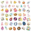 50pcs/roll Easter Day Bunny Rabbit Stickers Roll; Cute Happy Easter Stickers For Kids Children Card Scrapbooking