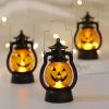 LED Haloween Pumpkin Ghost Lanter Candle Light Halloween Party Decoration for Home Holiday Bar Horror Props Oil Lamp Kids Toy