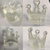 Translucence Crown Drawer Knobs Girls Room Wardrobe Handle Pulls Decor, 3 Pcs