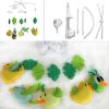 Lovely Yellow Birds Green Leaves Handmade Baby Musical Crib Mobile Boys Girls Nursery Mobile Hanging Toy