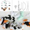 Black White Parrot Sea Gull Penguin Woodpecker Handmade Baby Musical Crib Mobile Boys Girls Nursery Mobile Hanging Toy