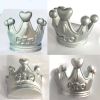 Cute Silver Crown Drawer Knobs Girls Room Wardrobe Decor Handle Pulls, 3 Pcs