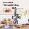 Simple Deluxe Electric Meat Grinder;  Heavy Duty Meat Mincer;  Food Grinder with Sausage & Kubbe Kit;  3 Grinder Plates;  600W Power;  Easy to Clean a