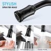 Kitchen Faucet- 3 Modes Pull Down Sprayer Kitchen Tap Faucet Head; Single Handle&Deck Plate for 1or3 Holes; 360Â° Rotation; Stainless Steel No Lead for