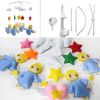 Colorful Stars Blue Angels Baby Crib Mobile Infant Room Hanging Musical Mobile Crib Toy Nursery Decor for Girls Boys