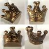 Lovely Bronze Crown Drawer Knobs Retro Girls Room Wardrobe Pulls Decor, 3 Pcs