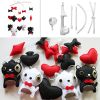 Handmade Baby Crib Mobile Baby Musical Mobile Nursery Room Hanging Animal Toy Decor; Black Cats White Cats