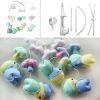 Candy Color Lovely Birds and Mushroom Handmade Baby Musical Crib Mobile Nursery Mobile Hanging Toy for Boys Girls