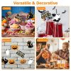 25Pcs Halloween Party Striped Decorative Straws Disposable Drinking Straws Paper Straw Décor