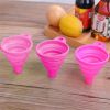 1PCS Red Multifunctional Silicone Funnel Mini Convenient Kitchen Folding And Sub Packaging Tools Kitchen Supplies