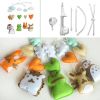 Baby Crib Mobile Animal Musical Crib Mobile Nursery Room Hanging Decor Toy Green Orange Grey Penguin Frog Cat Hedgehog