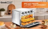 Geek Chef Air Fryer, 6 Slice 26QT/26L Air Fryer Fry Oil-Free, Extra Large Toaster Oven Combo, Air Fryer Oven, Roast, Bake, Broil, Reheat, Convection C