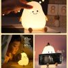 Cute Silicone Night Light for Kids, Dimmable Nursery Pear Lamps