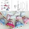 Pink Blue Cars Handmade Infant Baby Musical Crib Mobile Gift Boys Girls Nursery Room Decor